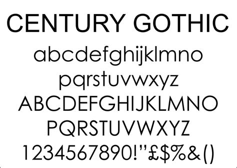 century gothic chanel|century gothic style.